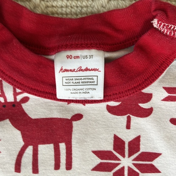 Hanna Andersson Dear Deer Holiday Kids Pajamas - 3T - Picture 4 of 4